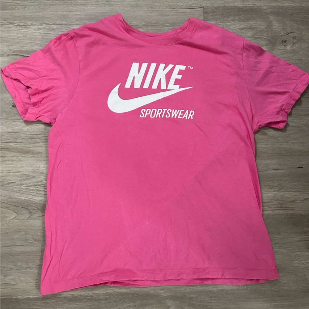 Pink Nike Sportswear Shirt - Men's Large